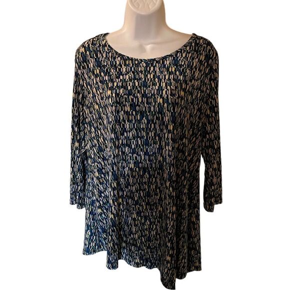 Super nice asymmetrical blouse, Size Medium Petite - Picture 1 of 7